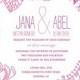 Beautiful Wedding Invitations designed by Oubly