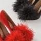 Haide Feather Pompom Pump
