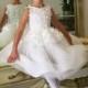 Isabel Garretón Fairy - Ball Gown White Bateau Tulle Tea Natural Floral - Formal Bridesmaid Dresses 2017