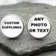 Personalized Cufflinks, Personalized Photo Cufflinks using any image or message