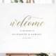 Welcome To Our Wedding Sign Template, Printable Welcome Sign, Wedding Welcome Sign, Welcome Sign Instant Download, Welcome Signs - KPC03_303