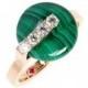 Roberto Coin Jade Diamond Ring 