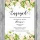 Engagement Party Invitation, Wedding Invitation Printable
