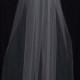 Fingertip length, single layer, cut edge veil for your special day!