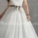 Strapless Plus Size Bridal Gown With Sash PS114