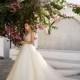 Eva Lendel 2017 Prue Sleeveless Elegant V-Neck Champagne Chapel Train Ball Gown Beading Tulle Bridal Gown - Branded Bridal Gowns