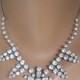 Crystal Bridal Necklace, Wedding Jewelry