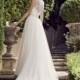 Casablanca Bridal 2225 Gardenia Wedding Dress - Wedding Long A Line Casablanca Bridal Illusion, Scoop, Sweetheart Dress - 2017 New Wedding Dresses