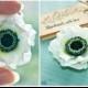 Custom order Flower pendant Anemona flower White poppy flower Polymer clay jewelry Polymer clay flower White flowers wedding Gift for sister - $32.00 USD