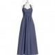 Stormy Azazie Savannah - Bow/Tie Back Floor Length Halter Chiffon Dress - Charming Bridesmaids Store