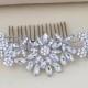 Bridal Hair Accessories, Wedding Hair Comb, Bridal Hair Piece, Silver Bridal Comb, Crystal Hair Comb, Bridal Hair Clip, Bridal Headpiece