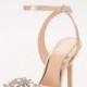 Satin Ankle-Strap Heels With Crystal Ornament Style JWHAYDEN