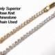 Rhinestone Necklace Extender, Fold Over Clasp