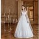 Tarik Ediz 2017 G2064 Ivory Sweet Sweep Train Illusion Ball Gown Sleeveless Lace Hand-made Flowers Wedding Dress - Bridesmaid Dress Online Shop