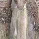 Wedding dress leopard,bridal gown for mermaids, Empire cut wedding dress for fairy, mermaid wedding dress, rawrags,empire cut wedding dress