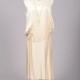 Mill Crest Vintage 1920 Champagne Slipper Satin Vintage Wedding Dress -  Designer Wedding Dresses