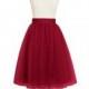 Burgundy Azazie Sylvie - Knee Length Tulle Dress - Cheap Gorgeous Bridesmaids Store