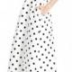 Alfred Sung Strapless Dot Sateen Gown 