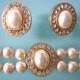 2 Strand Vintage Rosita Pearl Choker And Matching Earrings