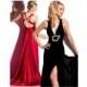 Black and White by MacDuggal Chiffon Pleat Evening Dress 78387RA - Brand Prom Dresses