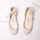 The Bridal Ballet Flats in Almond Blossom 
