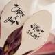 Personalised Wedding Shoes Stickers/Decals