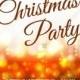 Merry Christmas Party invitation card template blurred background