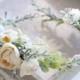Flower Crown, Hair Comb, Hair Vein / Sylvia Ranunculus Peony Silk Flower // Wedding / Prom / Bridesmaids / Flower girl / Baby / Adult