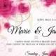 Rose wedding invitation vector backround card printable template
