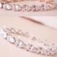 Bridal Bracelet Crystal Wedding Bracelet Art Deco Cubic Zirconia Old Hollywood Inspired Grade AAA CZ Diamond Silver Gold Teardrop MISTY - $56.00 USD