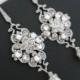 Bridal Earrings Vintage, Wedding Earrings Chandelier, Pearl Dangle Earrings, Wedding Jewelry for Brides, Sterling Silver, Swarovski Pearl - $50.00 USD