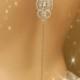 Bridal Backdrop Necklace, Art Deco Crystal Back Jewelry KATHRYN