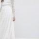 ASOS BRIDAL Lace Long Sleeve Crop Top Maxi Dress
