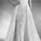 Atelier Pronovias Edith Strapless Lace Gown with Overskirt 
