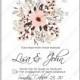 Sakura japanese wedding invitation printable vector card template spring flowers