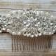Wedding Hair Comb - Rhinestoen & Pearl Hair Comb - Style H0778CR
