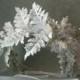 Fern Hair Wreath, Woodland Crown Tiara, White Bohemian Bridal Crown, White Wedding Hair Accessories, Boho Vine Crown, Floral Wreath Crown