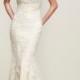Pronovias Driades Embellished Lace Mermaid Gown 