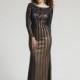 Dave and Johnny 1692 Sheer Long Sleeve Gown - Brand Prom Dresses
