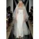 Reem Acra SP14 Dress 15 - Full Length Spring 2014 Reem Acra Sheath Ivory High-Neck - Rolierosie One Wedding Store