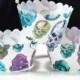 Edible Cupcake Wrappers Calavera Sugar Skulls Chintz x 12 Wafer Paper Day of the Dead Decorations Halloween Pattern Fairy Cake Cupcake