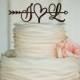 Initials Cake Topper Wedding Arrow Cake Topper Rustic Cake Topper Engagement Cake Topper Wedding Decoration Gold Cake Topper Wood Silver