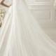 Single Layer Cathedral Length Veil - wedding, white, ivory, soft white, clean cut edge veil