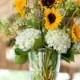 18 Cheerful Sunflower Wedding Centerpiece Ideas
