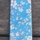 Blue & White Floral Skinny Tie, Free Shipping