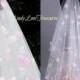 Christmas Sale 3M Wedding Bridal White Veil Pink Flower Petals, White Tulle Drop Veil, Wedding Veil w/ Petals, White Wedding Veil with Pe...