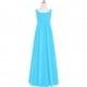 Pool Azazie Tiana JBD - Scoop Bow/Tie Back Chiffon Floor Length Dress - Charming Bridesmaids Store