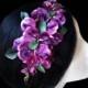 Flower comb. Bridal comb. Wedding comb. Purple flower comb. Orchid comb. Flower headpiece. Orchid headpiece. Orchid comb. Bridal headpiece. - $46.90 EUR