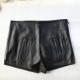 Must-have Casual Zipper Up Summer Edgy Leather Pant Short - Discount Fashion in beenono