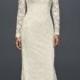Long Sleeve Petite Wedding Dress With Open Back Style 7MS251176